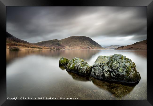Stone Monster of Crummock Water Framed Print by Phil Buckle
