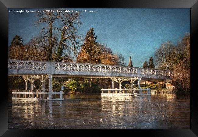 The Toll Bridge At Whitchurch Framed Print by Ian Lewis