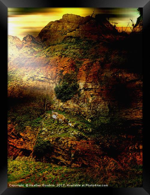 Deep Gorge. Framed Print by Heather Goodwin