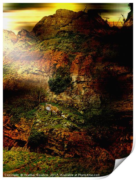 Deep Gorge. Print by Heather Goodwin