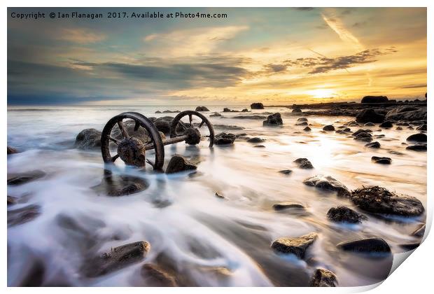 Rustic relics on Chemical Beach Print by Ian Flanagan