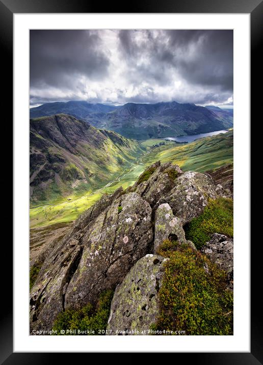 Hindscarth Edge Framed Mounted Print by Phil Buckle