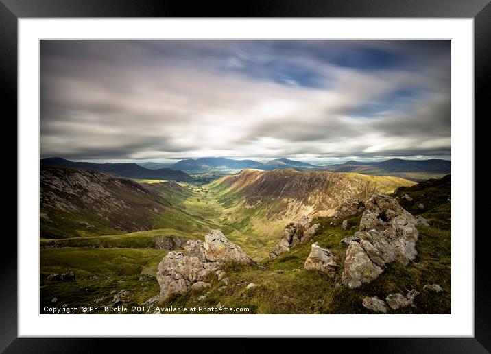 Dale Head View Framed Mounted Print by Phil Buckle