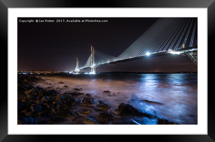 The Queensferry Crossing Bridge, Scotland Framed Mounted Print by Ian Potter