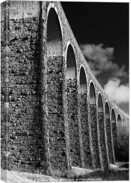Cynghordy Railway Viaduct Carmarthenshire Wales Canvas Print by Nick Jenkins