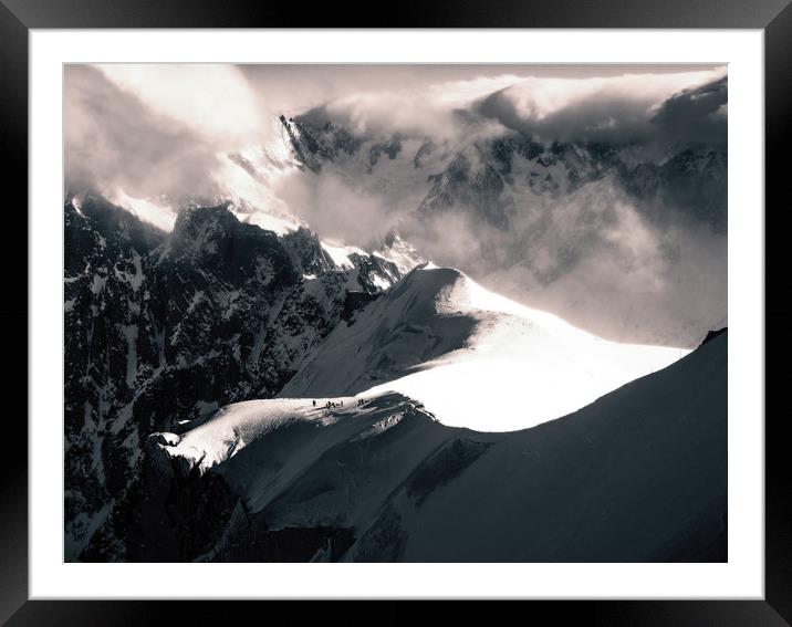 Vallée Blanche  Framed Mounted Print by Andy Armitage