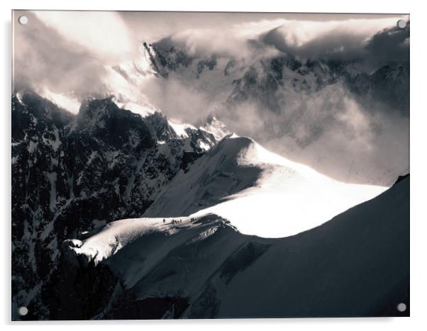 Vallée Blanche  Acrylic by Andy Armitage