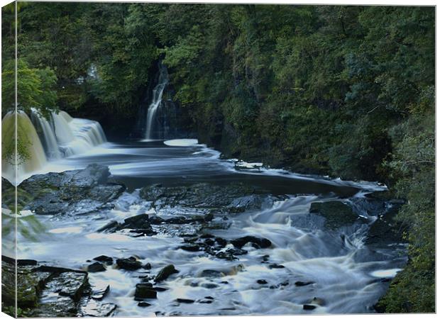 Falls of Clyde Canvas Print by Dave Menzies