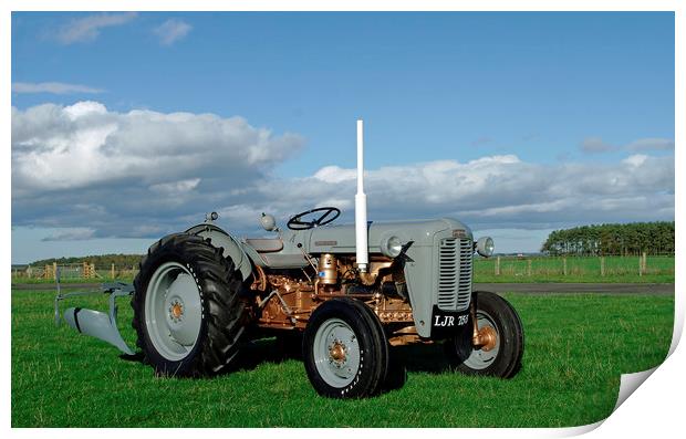 1957 Ferguson FE 35 "Grey Gold" vintage tractor Print by Alan Barnes