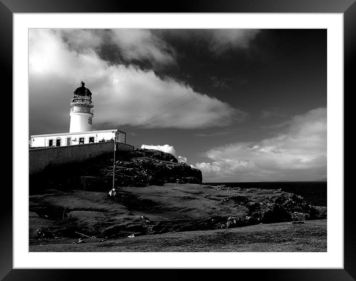 Neist Point Lighthouse Framed Mounted Print by Dave Menzies