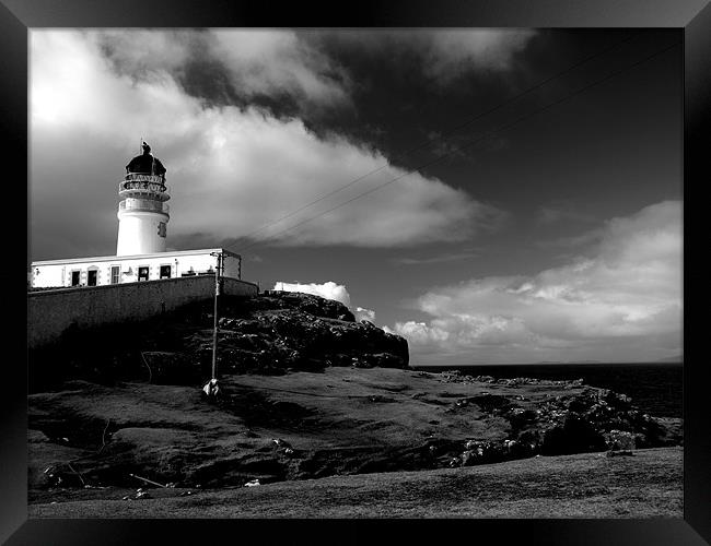 Neist Point Lighthouse Framed Print by Dave Menzies