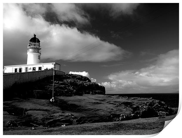 Neist Point Lighthouse Print by Dave Menzies