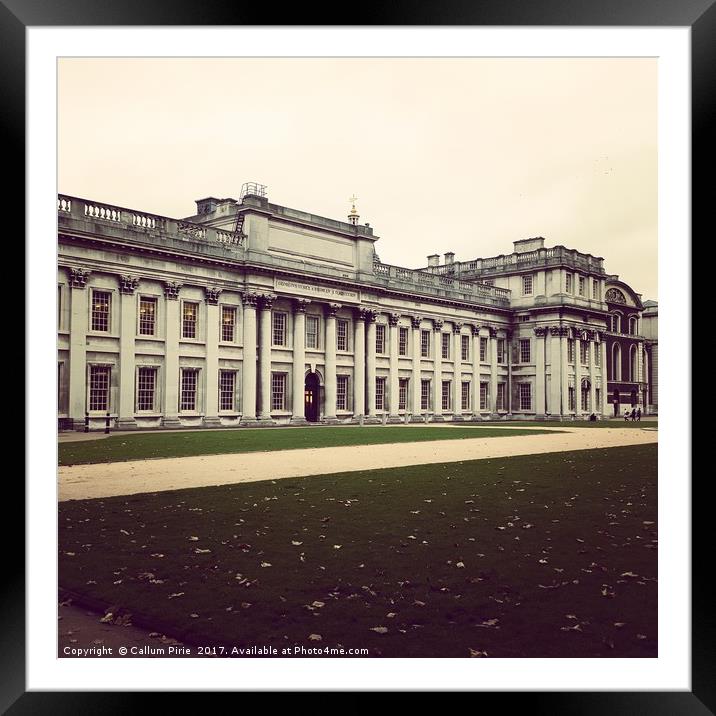 Old Royal Naval College in Greenwich, London Framed Mounted Print by Callum Pirie