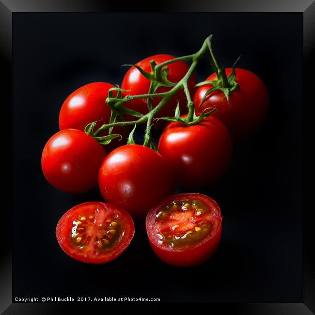 Vine Tomatoes Framed Print by Phil Buckle