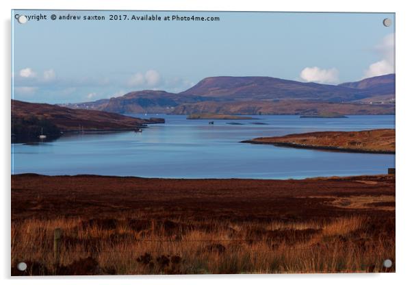 WIDE LOCH Acrylic by andrew saxton