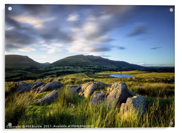 Long Exposure of Blencathra Acrylic by Phil Buckle