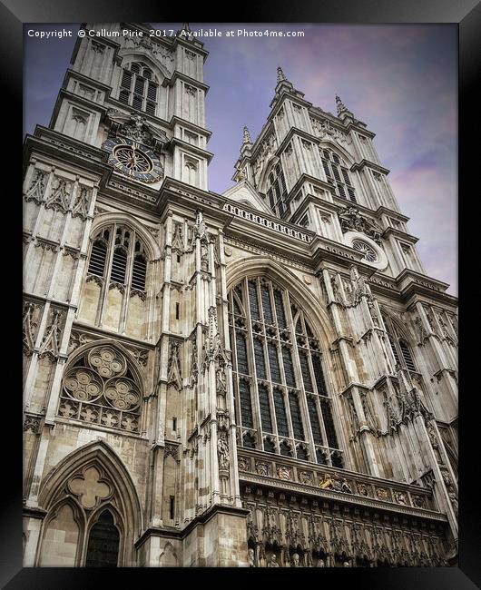 Westminster Abbey, London Framed Print by Callum Pirie