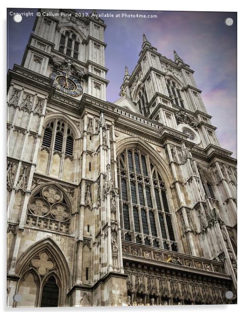 Westminster Abbey, London Acrylic by Callum Pirie