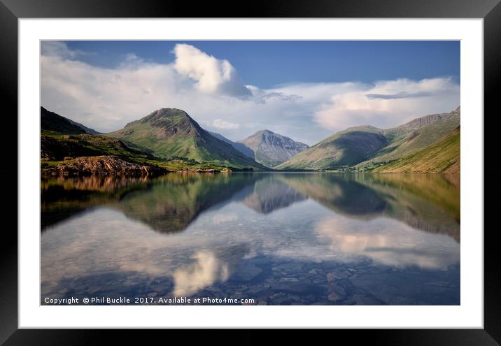 Great Gable View Wastwater Framed Mounted Print by Phil Buckle