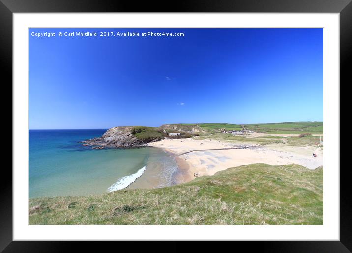 Church Cove in Cornwall, England. Framed Mounted Print by Carl Whitfield
