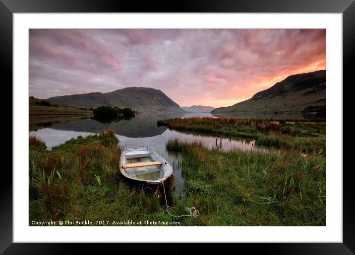 Nether How Calm Framed Mounted Print by Phil Buckle