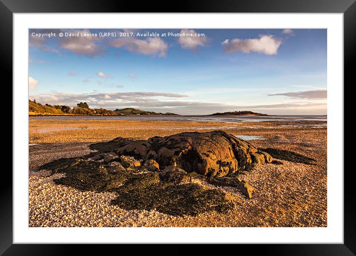 Rockcliffe Bay Framed Mounted Print by David Lewins (LRPS)