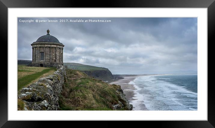 Mussenden Framed Mounted Print by Peter Lennon