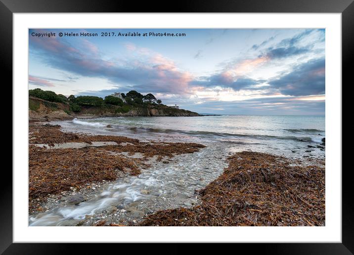 Sunrise over Chapel Point Framed Mounted Print by Helen Hotson