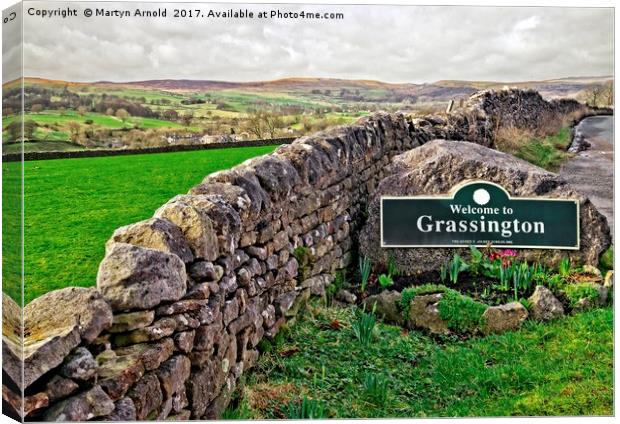 Grassington, Yorkshire Dales National Park Canvas Print by Martyn Arnold