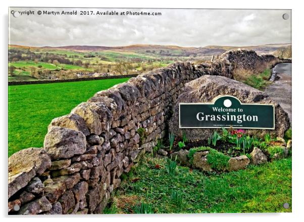 Grassington, Yorkshire Dales National Park Acrylic by Martyn Arnold