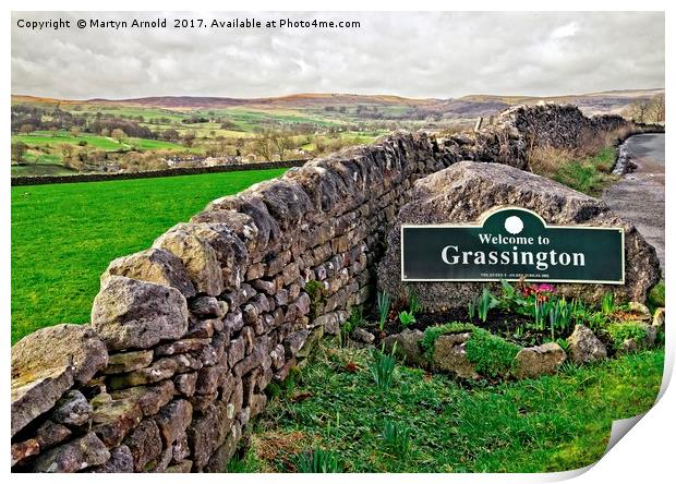 Grassington, Yorkshire Dales National Park Print by Martyn Arnold