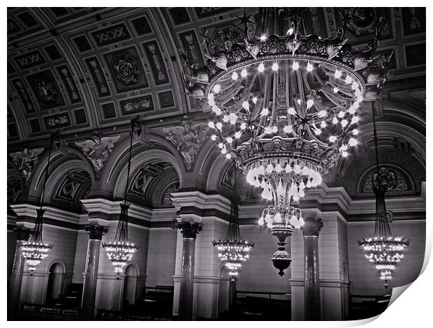 Chandeliers Print by David McCulloch