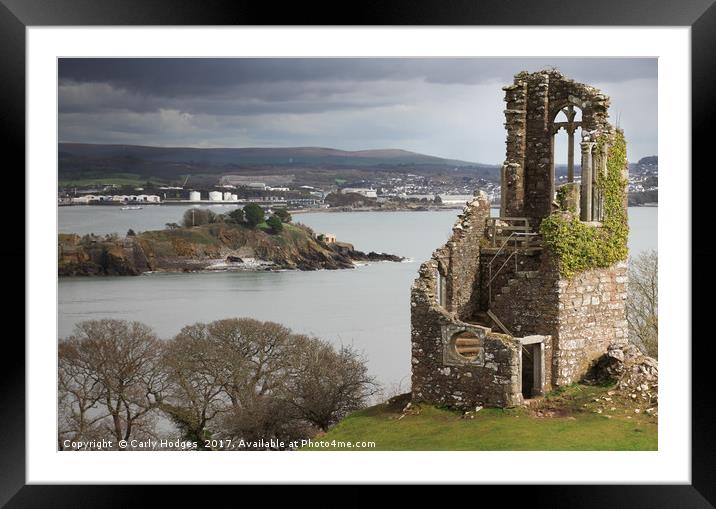 A view to Plymouth Framed Mounted Print by Carly Hodges