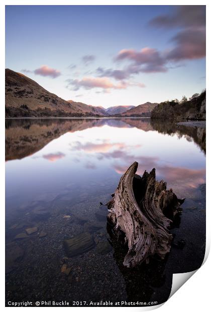 Mossdale Bay Sunset Print by Phil Buckle