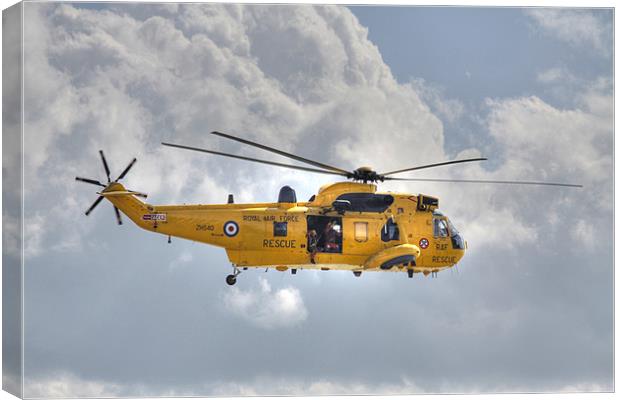 RAF Sea King Helicopter Canvas Print by David French