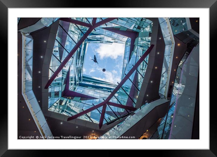 Inside the Cube Brum Framed Mounted Print by Jack Jacovou Travellingjour