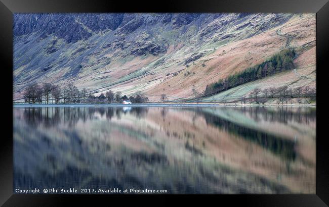 Buttermere Bothy Reflections Framed Print by Phil Buckle