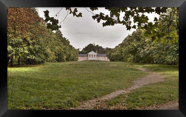 Wanstead Park Temple Framed Print by David French