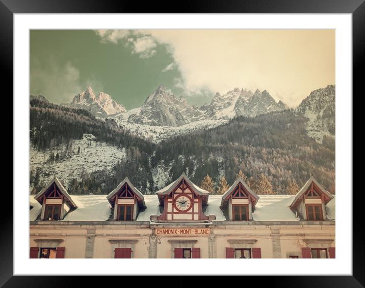 Grand hotel Chamonix Framed Mounted Print by Andy Armitage