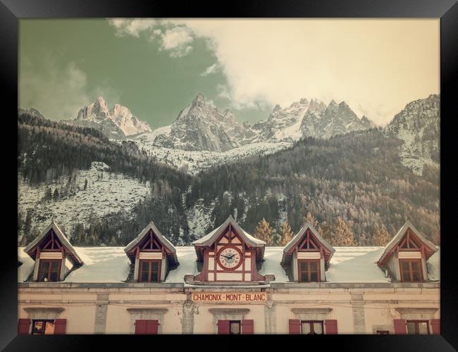 Grand hotel Chamonix Framed Print by Andy Armitage