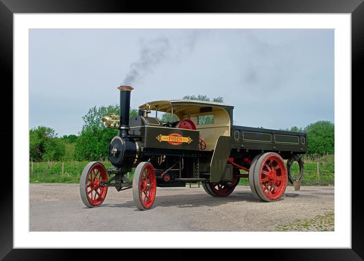 1907 Foden Colonial Steam Wagon Framed Mounted Print by Alan Barnes