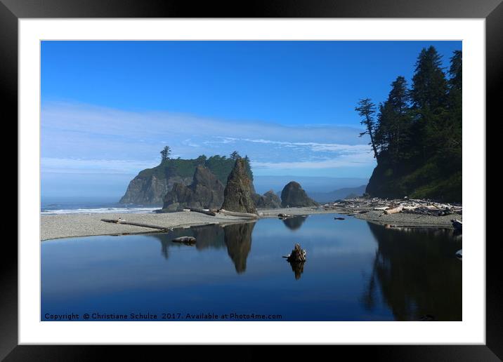 May Your Love Grow - Ruby Beach View  Framed Mounted Print by Christiane Schulze