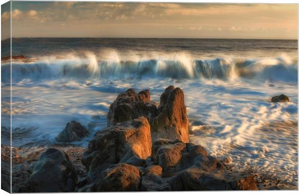 Bracelet Bay wave Canvas Print by Leighton Collins