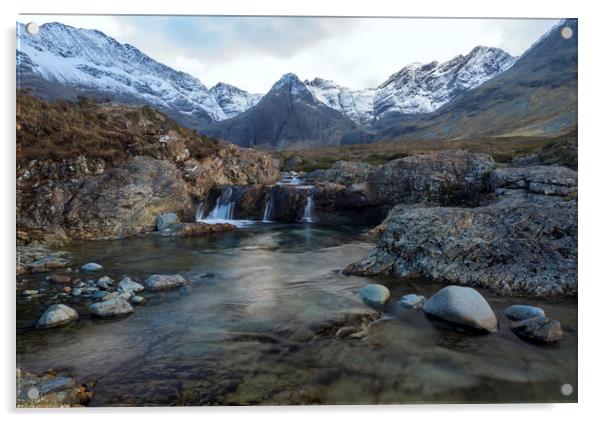 The Fairy Pools, Isle of Skye Acrylic by Derek Beattie