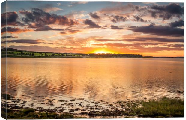 Northumberland Sundown  Canvas Print by Naylor's Photography