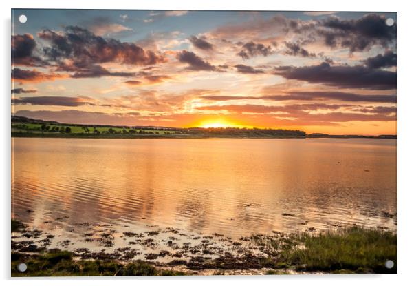 Northumberland Sundown  Acrylic by Naylor's Photography