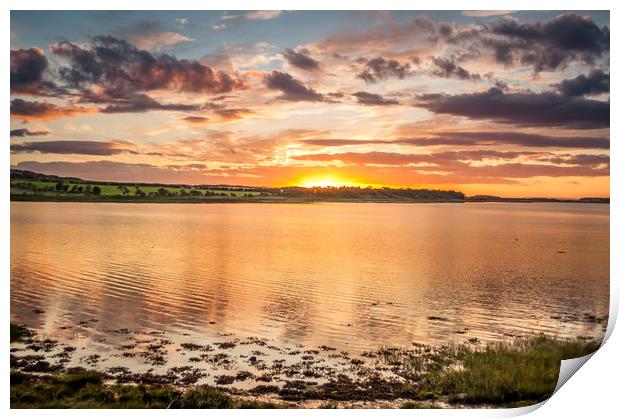 Northumberland Sundown  Print by Naylor's Photography
