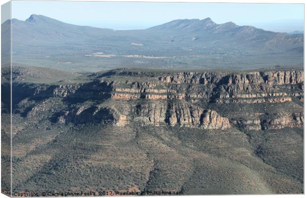 Wilpena Pound, Southern Flinders Ranges Canvas Print by Carole-Anne Fooks
