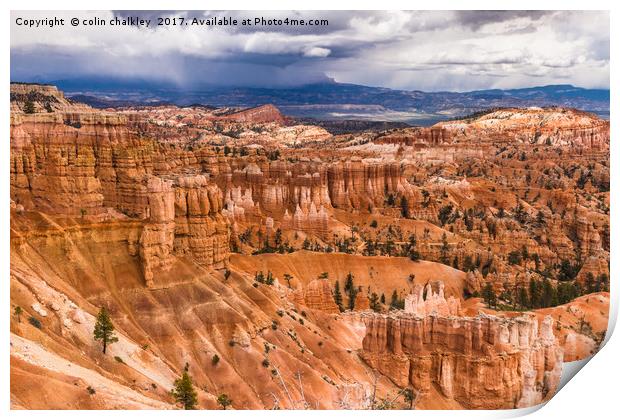  Bryce Canyon Hoodoos - USA Print by colin chalkley