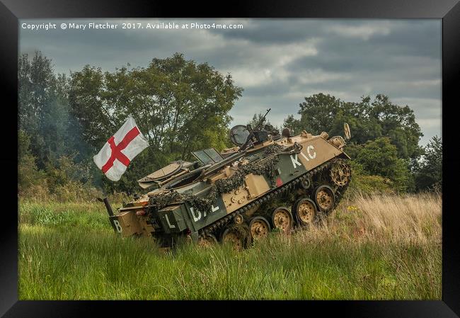 Armoured Vehicle Framed Print by Mary Fletcher